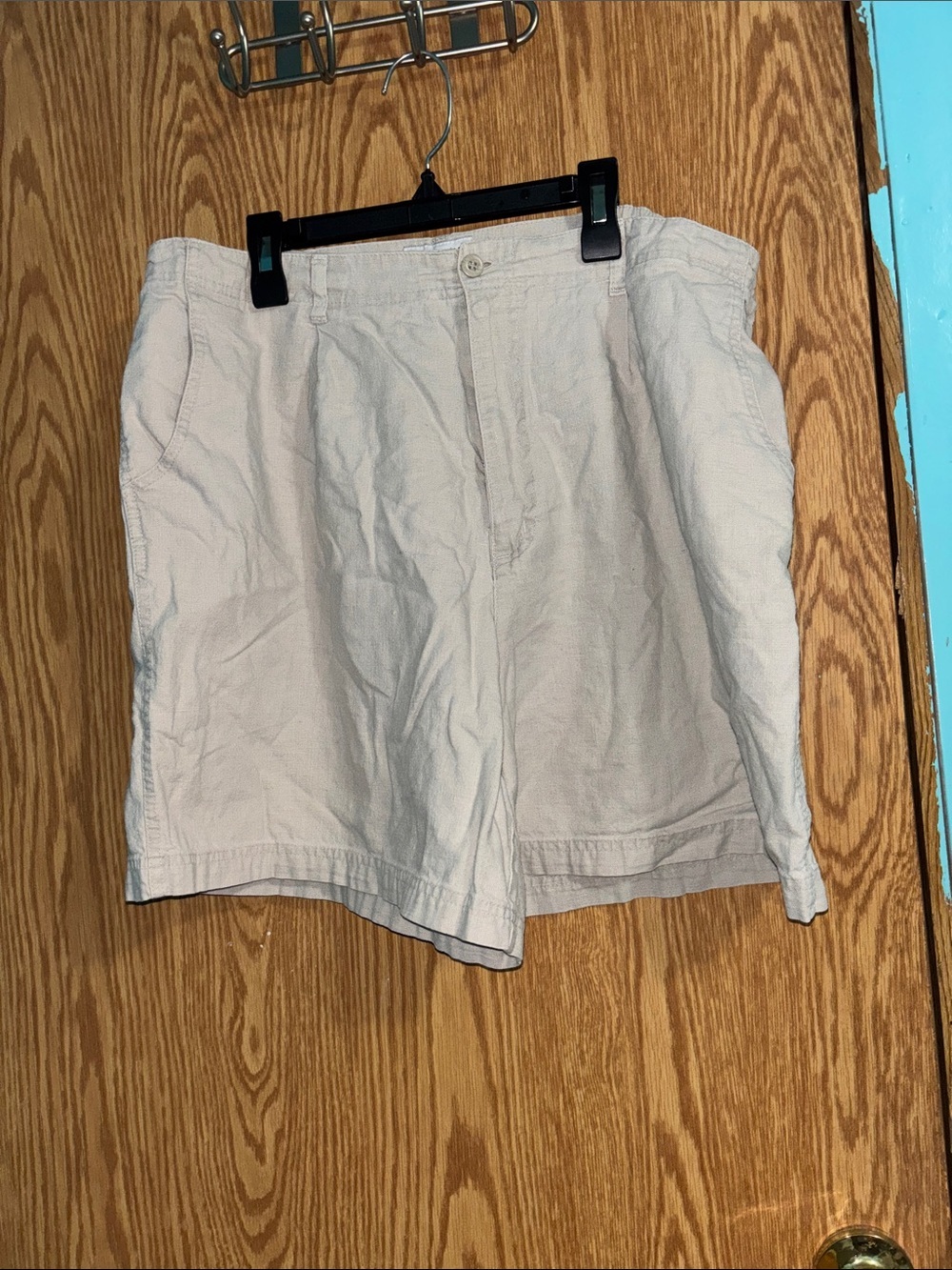 Women’s Casual Cream Cotton Shorts
